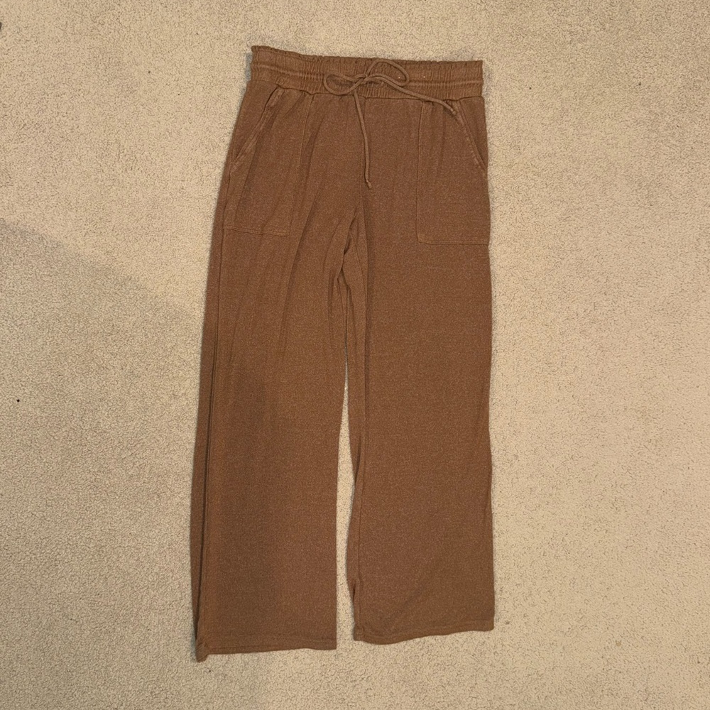 Brown Wide-Leg Pants